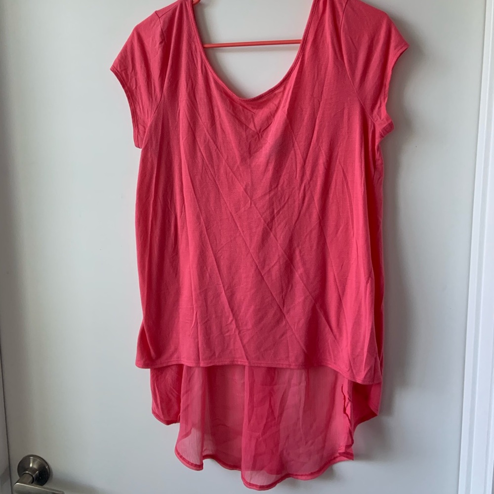 Pink High Low Top